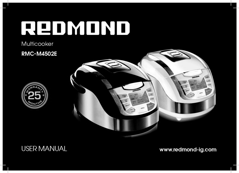 Redmond RMC-M4502E Bread Machine Owners Manual