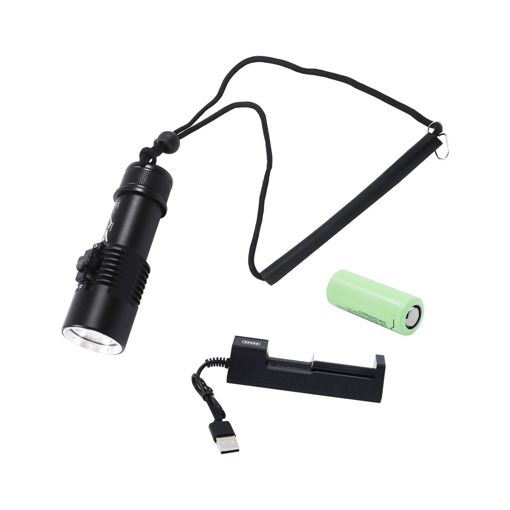 Professional Diving Light LED Waterproof Dive Scuba Lamp Underwater Flashlight