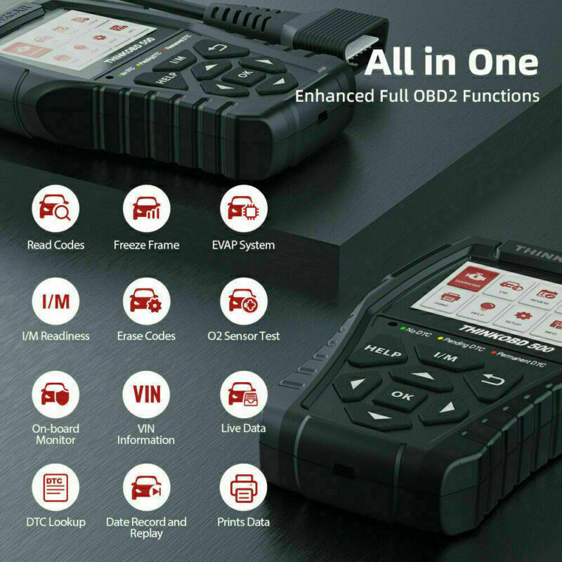 Automotive Car OBD2 Scanner OBDII Code Reader Check Engine Fault Diagnostic Tool