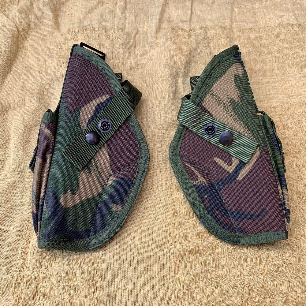 BRITISH ARMY DPM HOLSTER PLCE LEFT & RIGHT HAND WEBBING POUCH