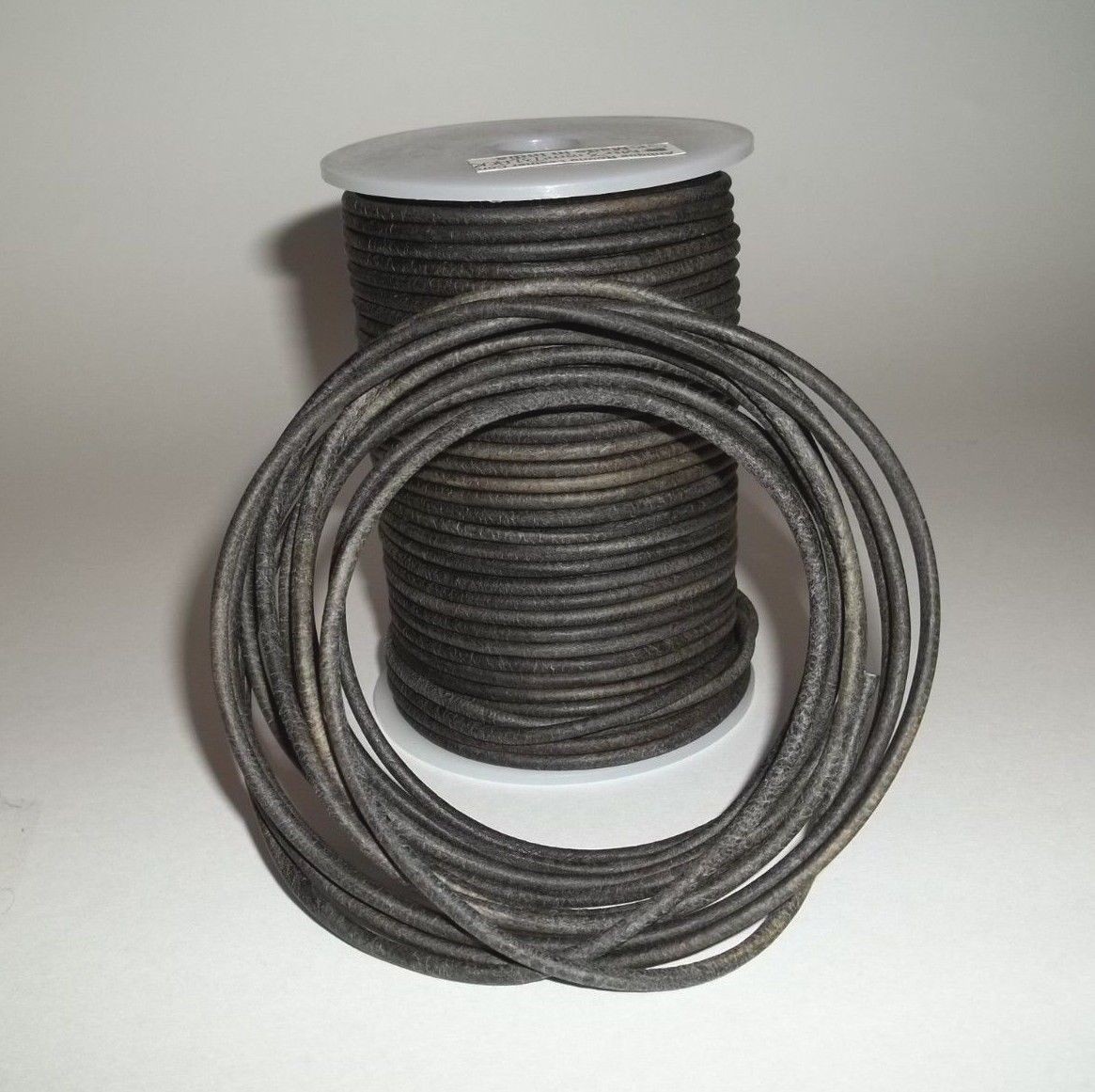 Round Leather Cord Antique Distressed Various Colors Lengths Widths 1mm 2mm 3mm