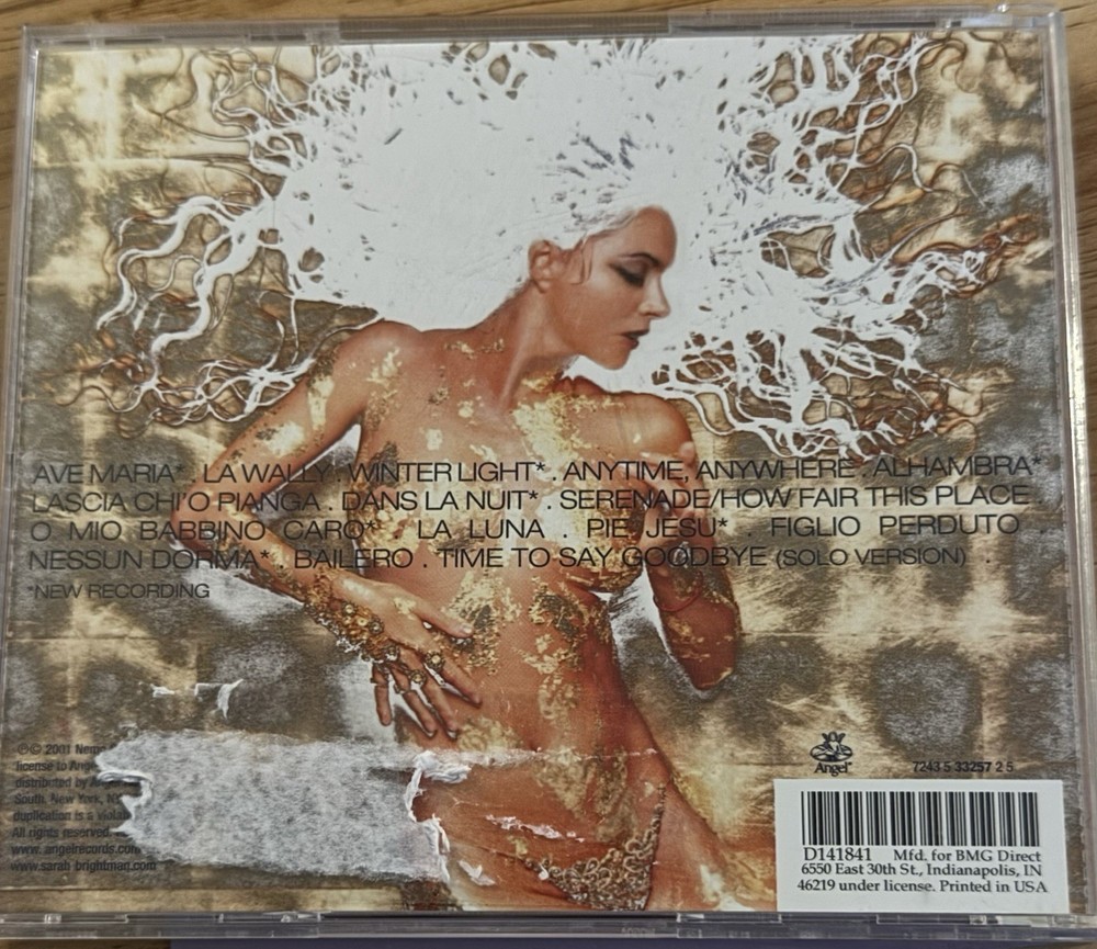Sarah Brightman, Signed Autographed , Cd , Classics ￼