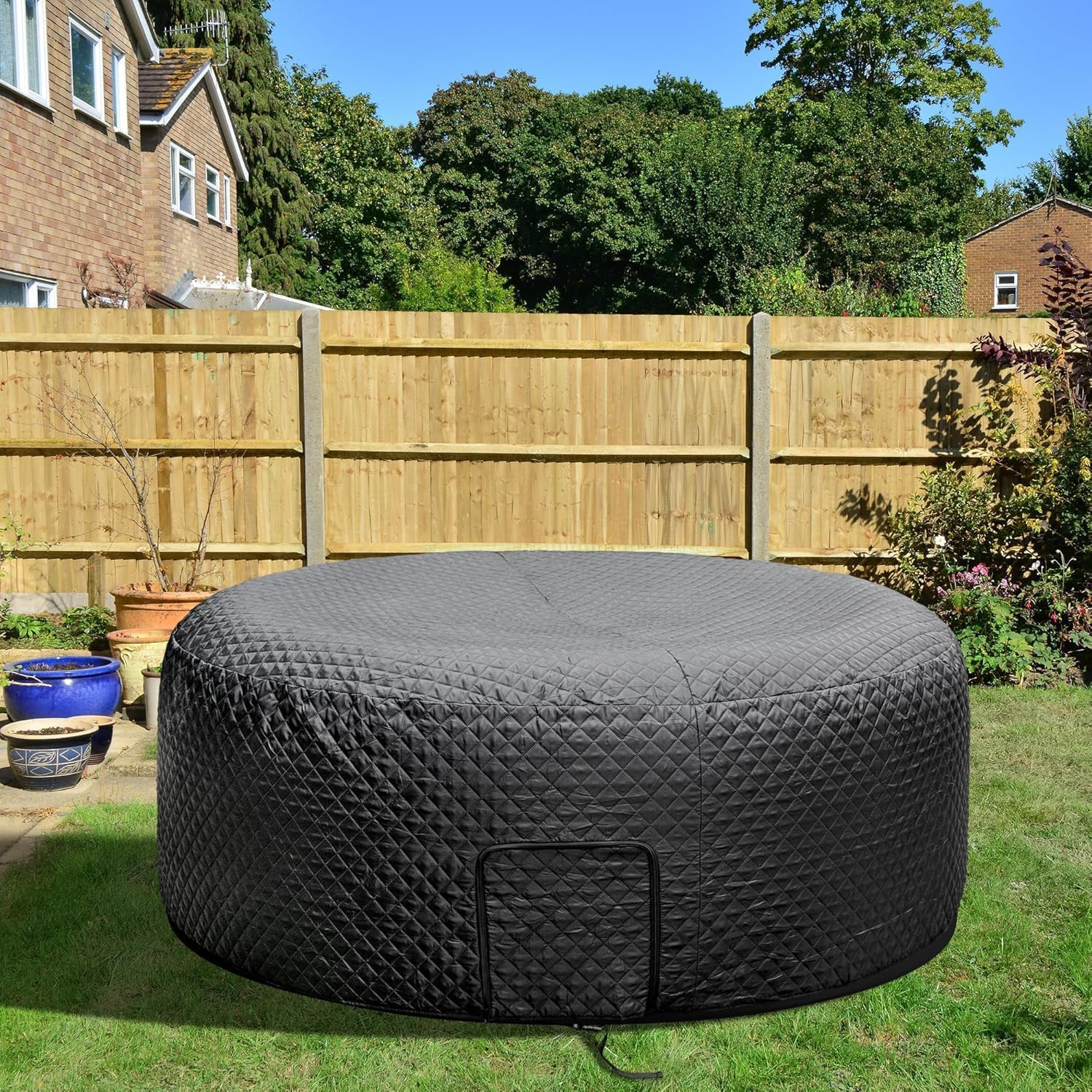 67'' X 27'' Insulated Inflatable Hot Tub Thermal Cover, Energy Efficient Hot Tub