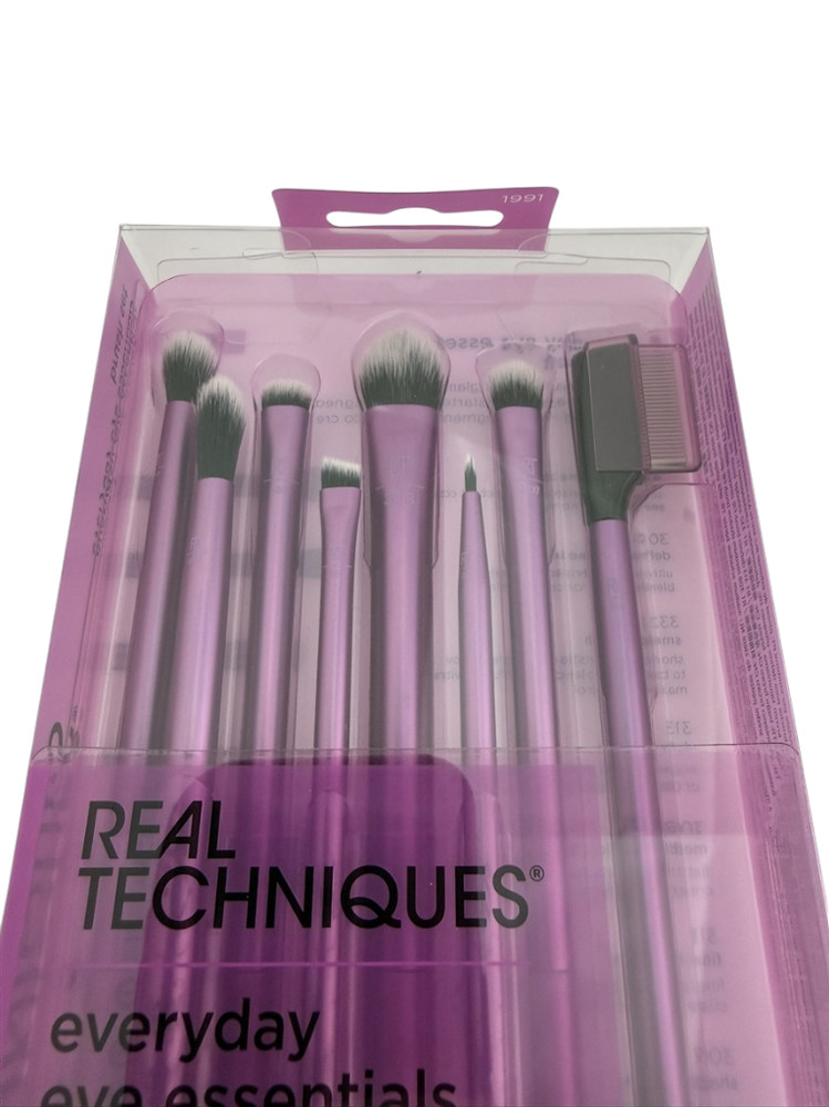 8 pc Real Techniques NEW Everyday EYE Essentials Makeup Brush Tools Set