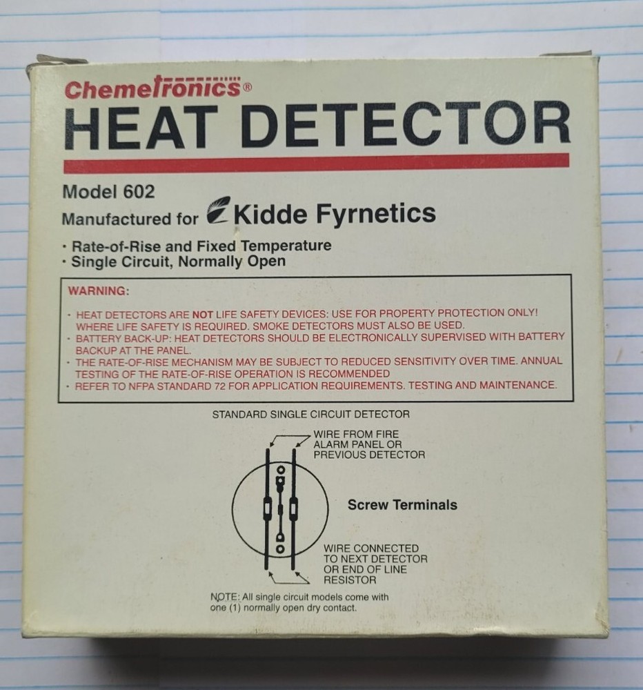 Chemetronics Kidde 602 Heat Detector