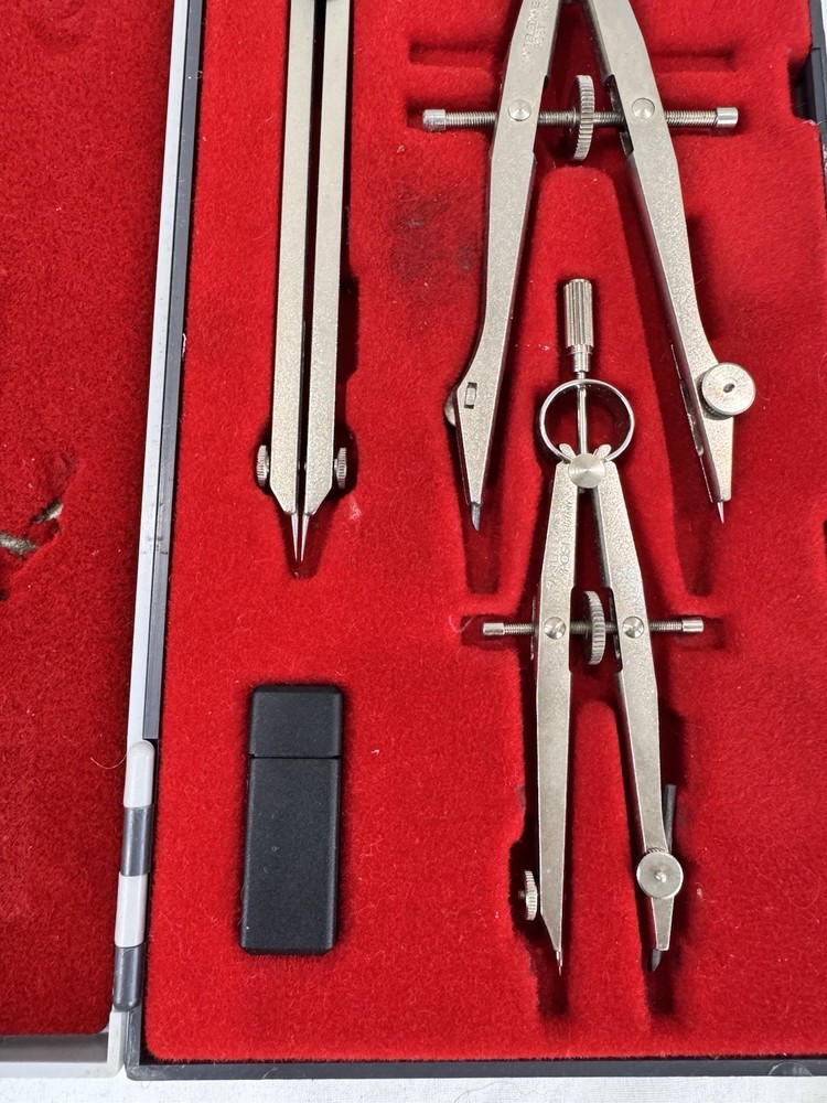 Teledyne Post Draftsman Drafting Kit With Case Compass