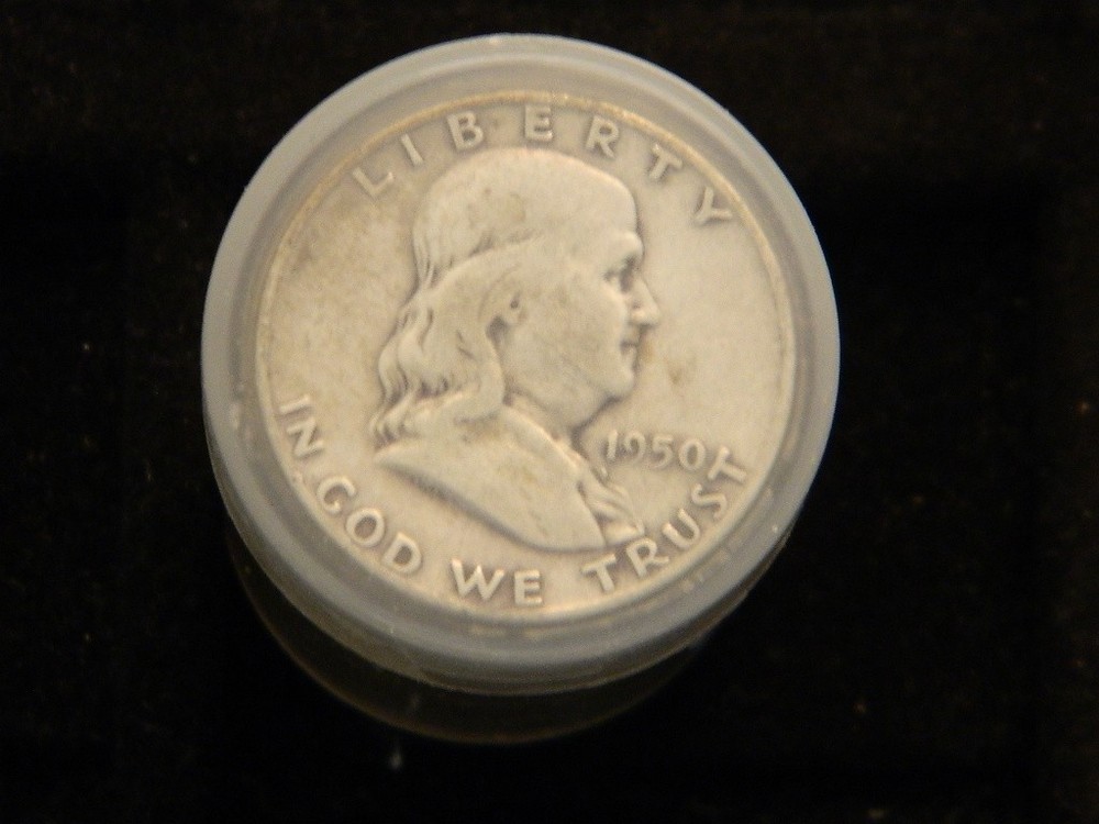 20 - 1950's Mixed Dates 90% Silver Franklin Half Dollar