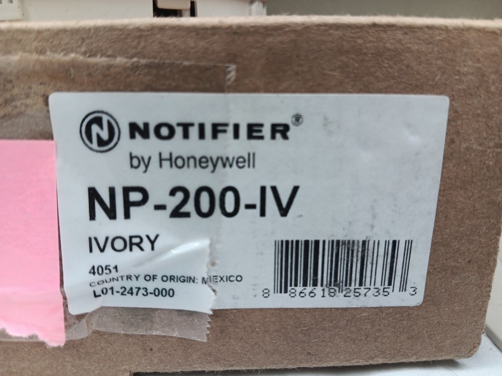 NOTIFIER NP-200-IV WHITE SMOKE DETECTOR