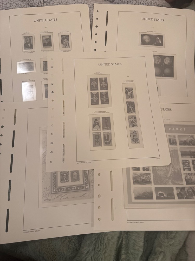 Lighthouse 2016 US Hingless Stamp Album Supplement