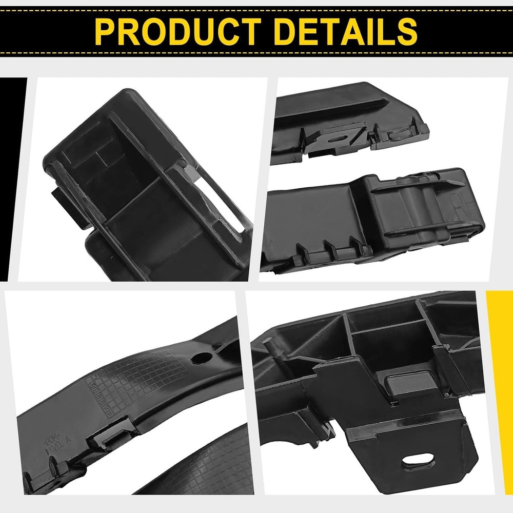 Front Bumper Left Right Bracket Set Compatible with Dodge Journey 2009-2018 Repl