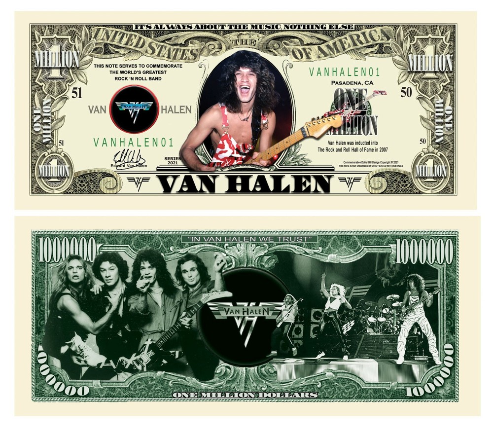 OUR VAN HALEN NOVELTY NOTE (2 EA)