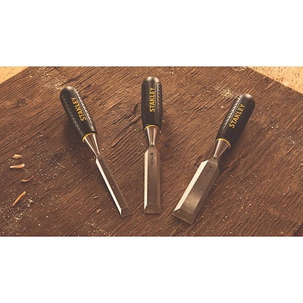 Stanley Wood Chisel Set 3 Piece Carpentry Hand Tool Kit