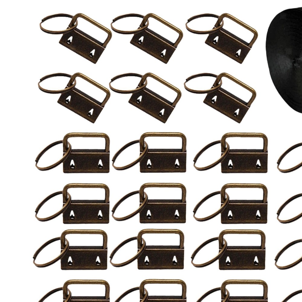 Key Hardware with Split Ring Multipurpose Sturdy with Nylon Webbing for DIY