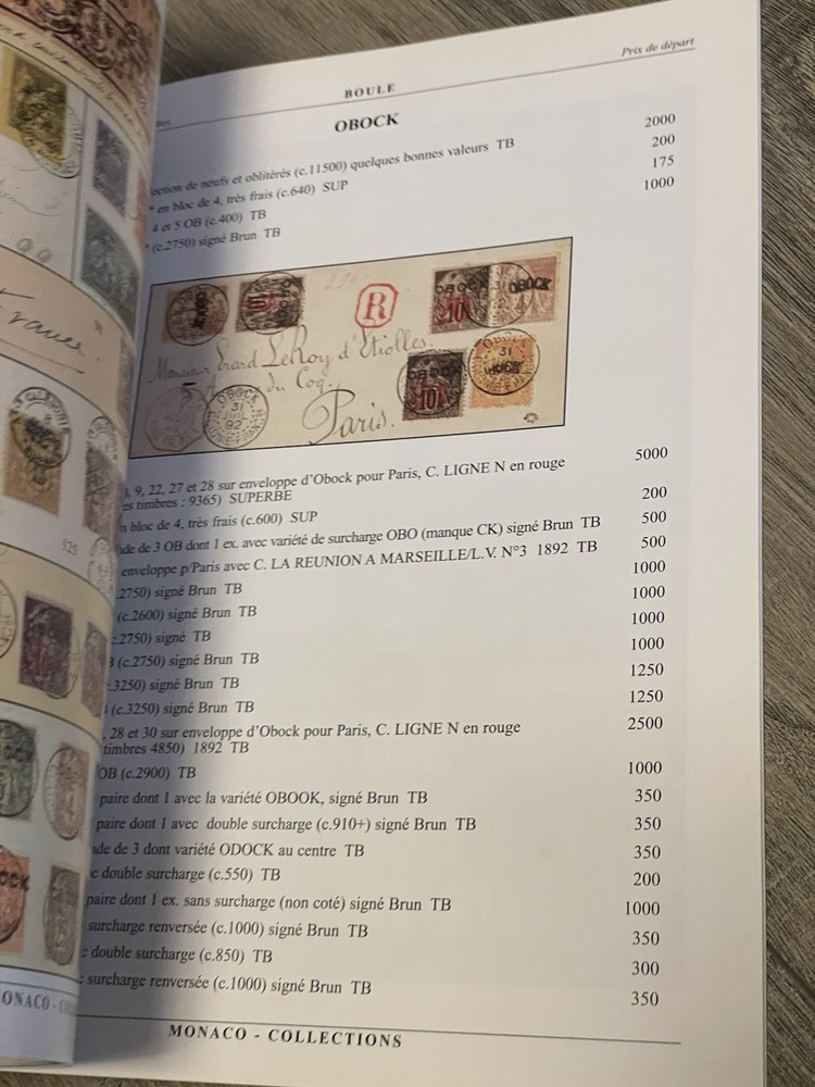 1998 Boule Monaco French Colonies Stamp Auction Catalog Paperback