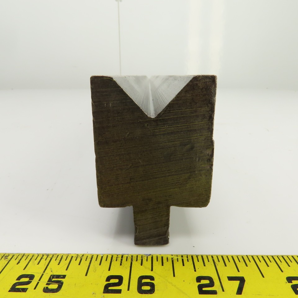36-3/4" Press Brake Forming 90° V Angle Die Block 1/2" Tang 1-5/8"H 1-1/2" Thic