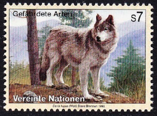 UN Vienna #Mi146 MNH 1993 Wolf Canis lupus [146]