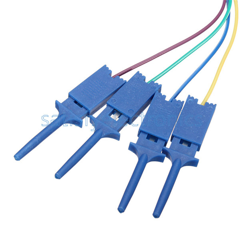 4PCS Test Clamp Wire Hook Test Clip for Logic Analyzer Electronic Components