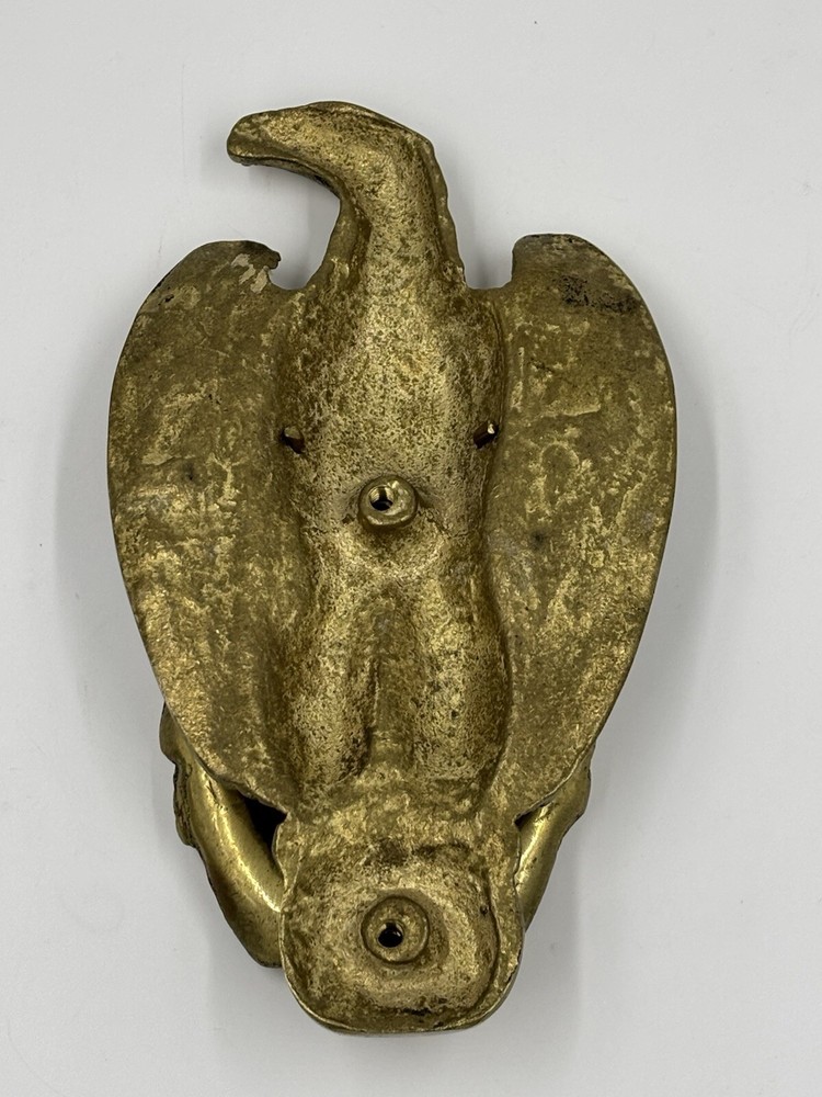 Solid Brass American Bald EAGLE Bird Door Knocker Large 8". Patriotic