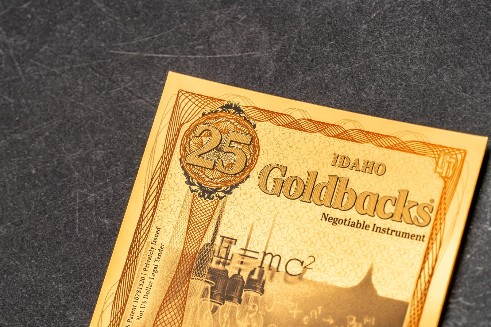 2026 - 25 IDAHO Goldback Aurum Gold Foil Note 1/40 oz 24kt .999 Fine PRESALE