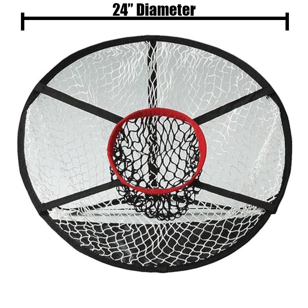 NEW On Course Fold-Up Golf Practice / Training Chipping Net 24 Inch Diameter