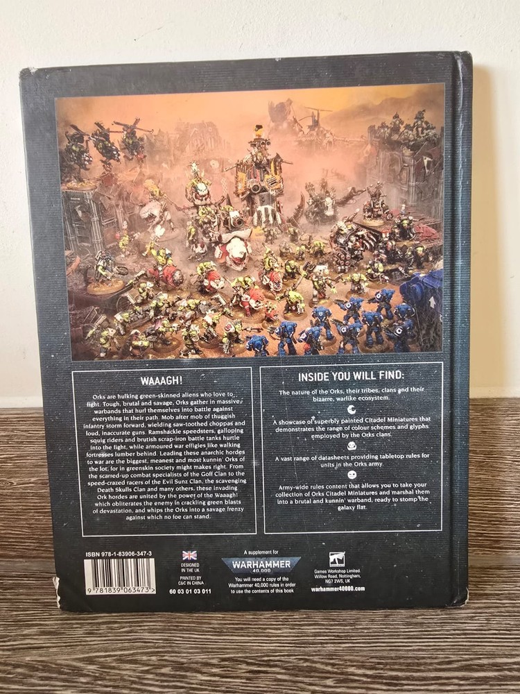 Warhammer 40k Codex: Orks 9th Edition Hardback Book Games Workshop 2021