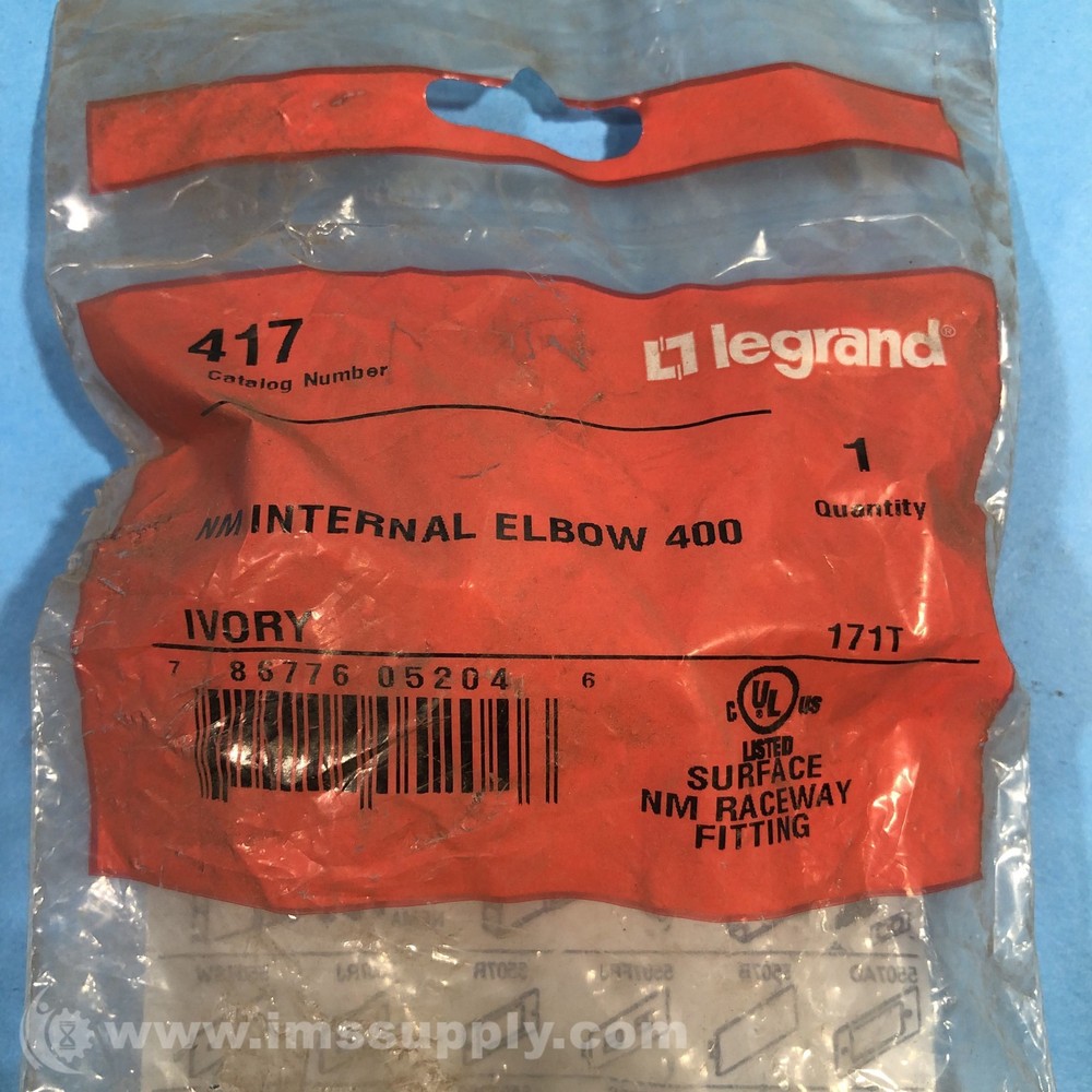 Legrand 417 NM Ivory Internal Elbow 400 FNFP