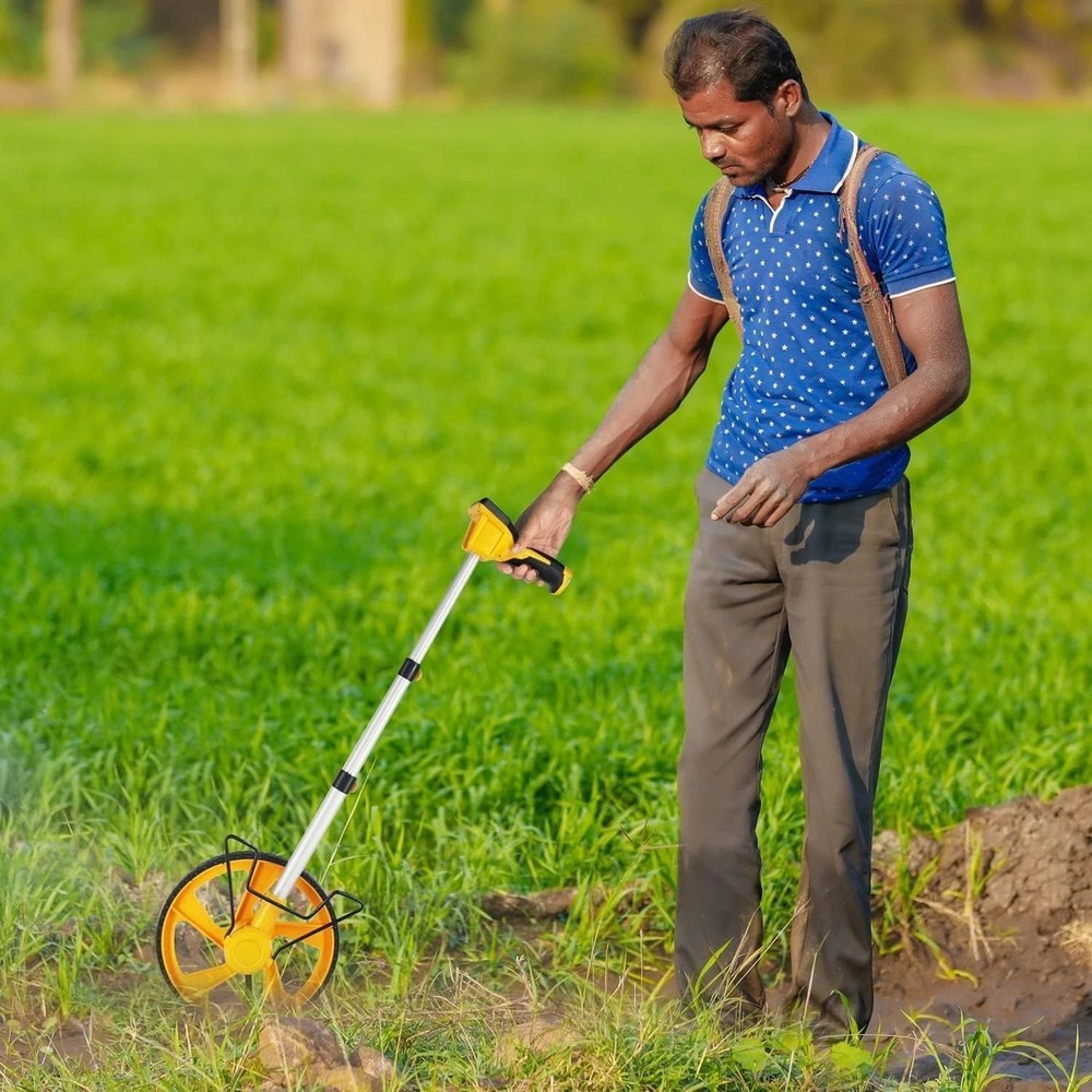 Compact High Precision Measuring Wheel - Perfect for Construction & Landscaping