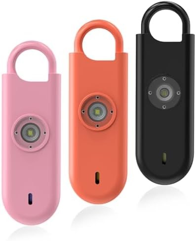 3 Pack Strobe Safety Alarm Keychains