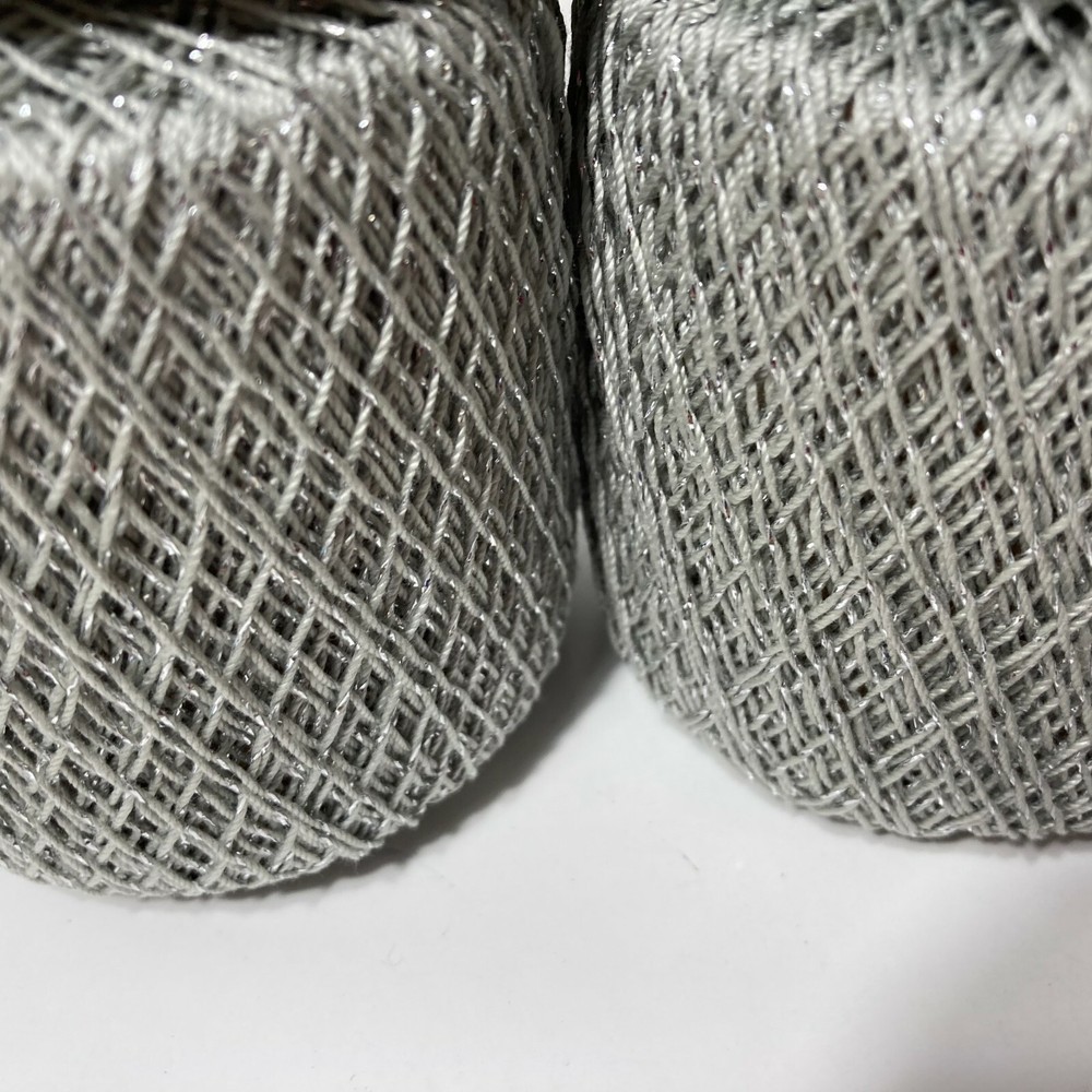 Aunt Lydia's Metallic Crochet Thread Size 10 Silver Silver 10 Spools