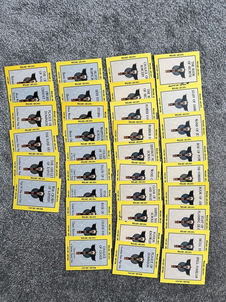 Wizard Arcana cards (35) - Warhammer Magic (5th Edition)