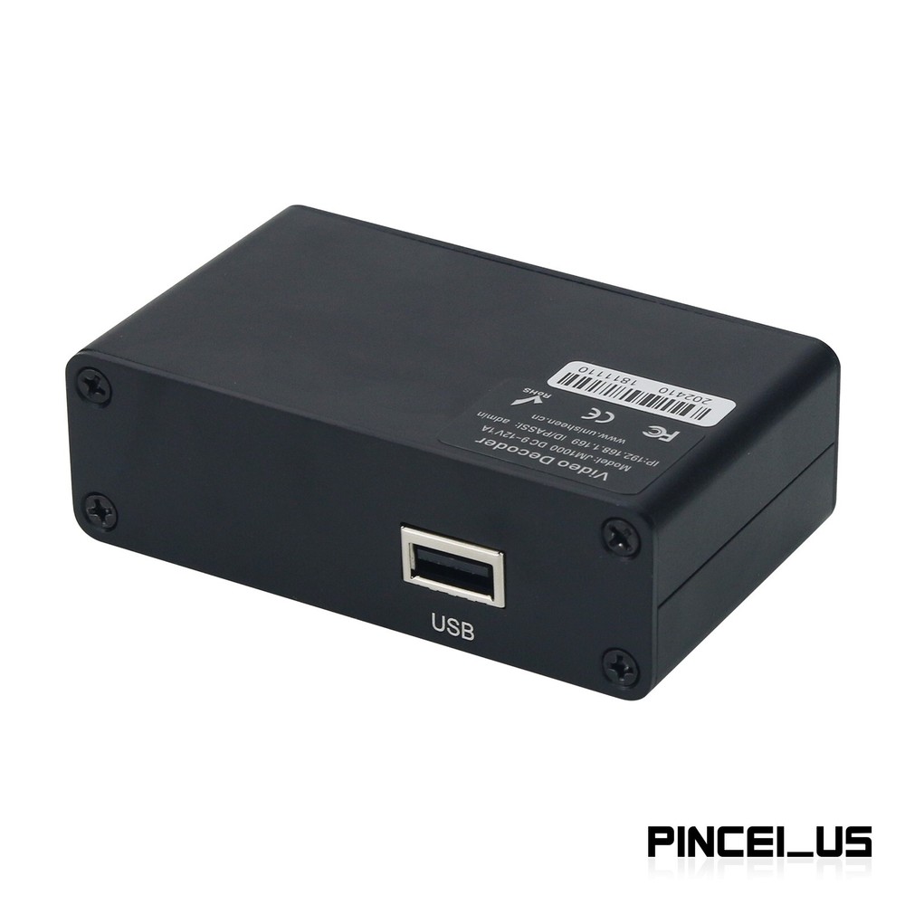 Unisheen JM1000 Video Decoder H.265 Decoder for RTMP Live Streaming 4K Video