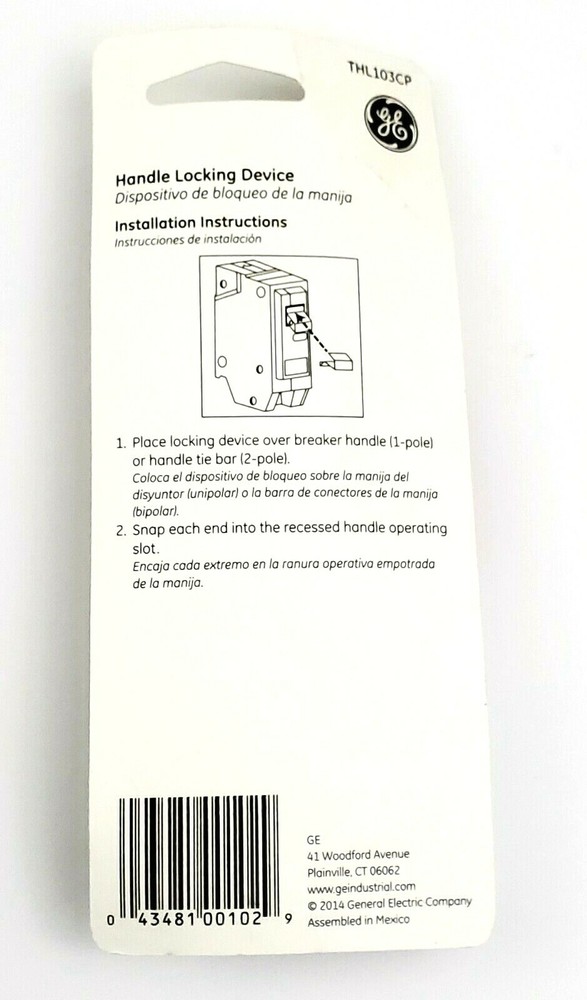 GE THL103CP Handle Locking Device Non-Padlocking For One Pole 1" THQL Breaker