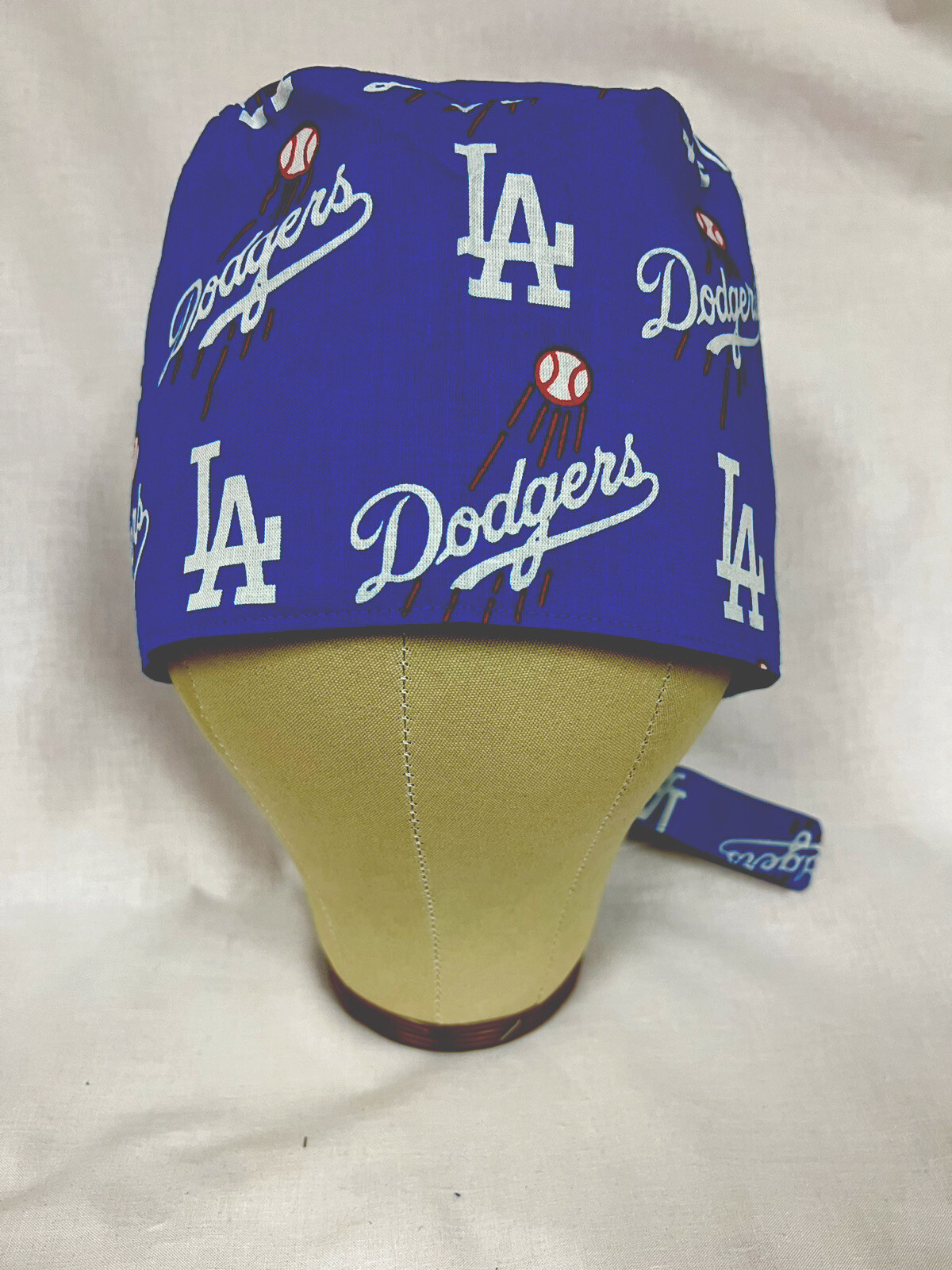 Men/Women Surgical Scrub Cap Lined LA Dodgers MLB Very Cool Cap Los Angeles