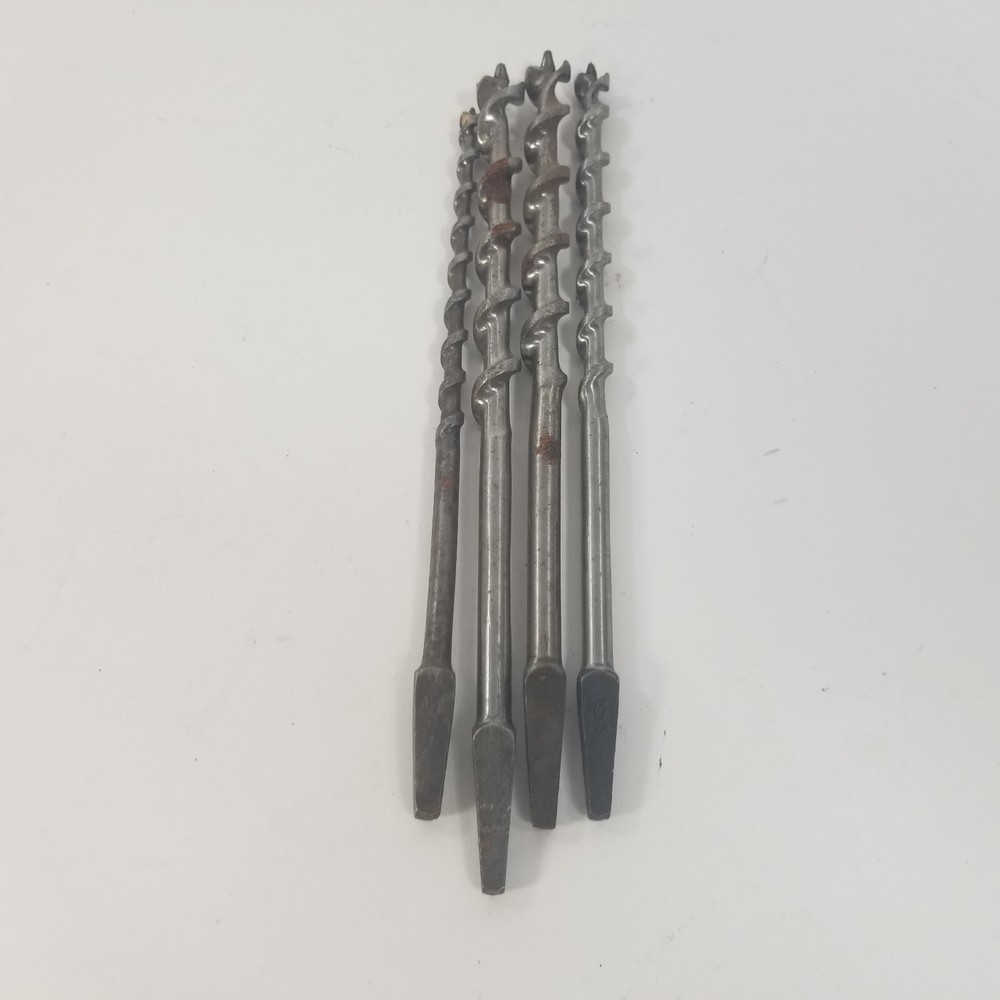 4 Piece Irwin Auger Drill Bit Set Wood Working Tools