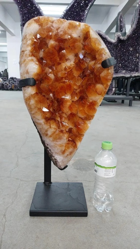 22" Big CITRINE Geode Chunky Crystals Super Quality+++