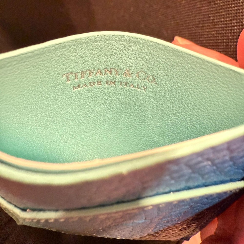 Tiffany & Co Blue Gradient Leather Card Case