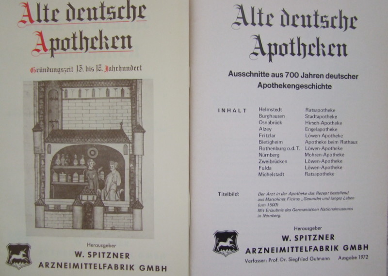 Spitzner - Old German Pharmacies, 5 Issues In A Box, Used, Good Condition
