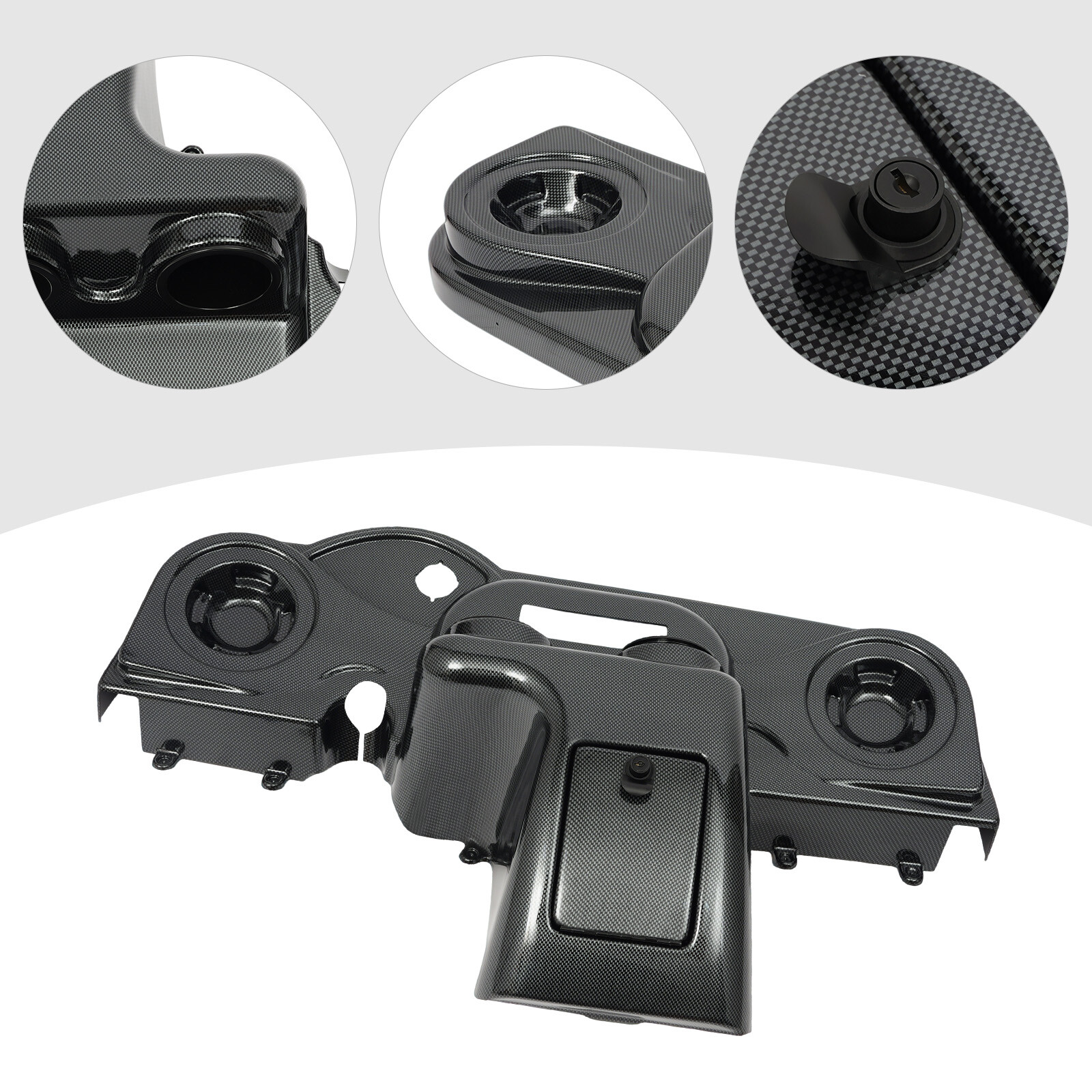 Carbon Fiber Color Dashboard Console Panel For 2008-Up EZGO RXV Models New