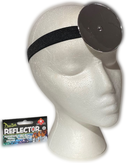 DOCTOR REFLECTOR MIRROR Head Play Fake DR Headband Surgeon Round Gyno Costume