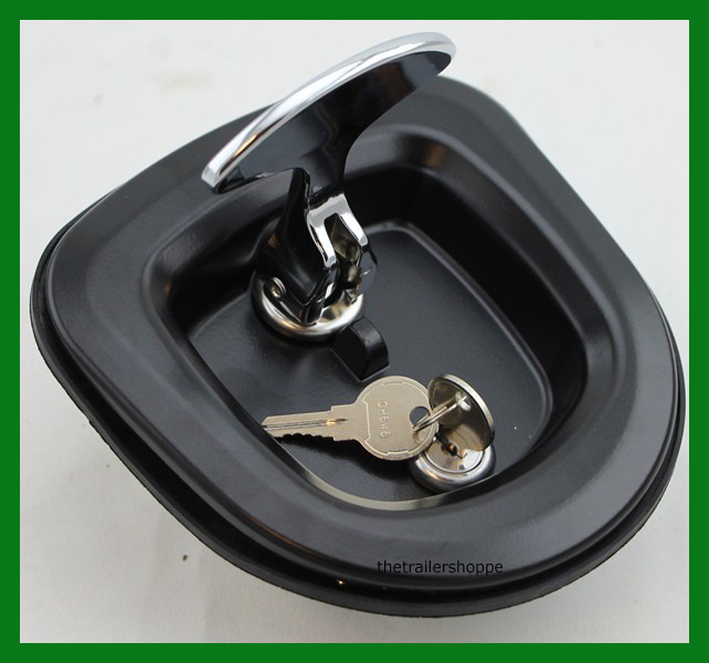 Die Cast Compression Latch Locking Chrome T-Handle with Keys -LL9000