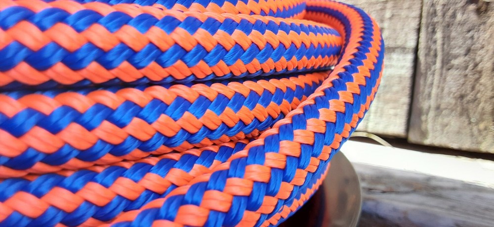 1/2 " x 70 ft. Double Braid-Yacht Braid Polyester Rope. US Made