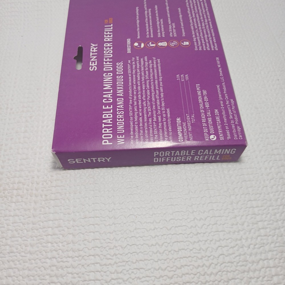 Sentry Portable Calming Diffuser Refill for dogs.