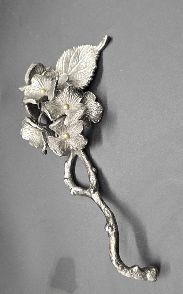 Beautiful Silver Colored Flower Stem Silver Plated Not Solid 8in