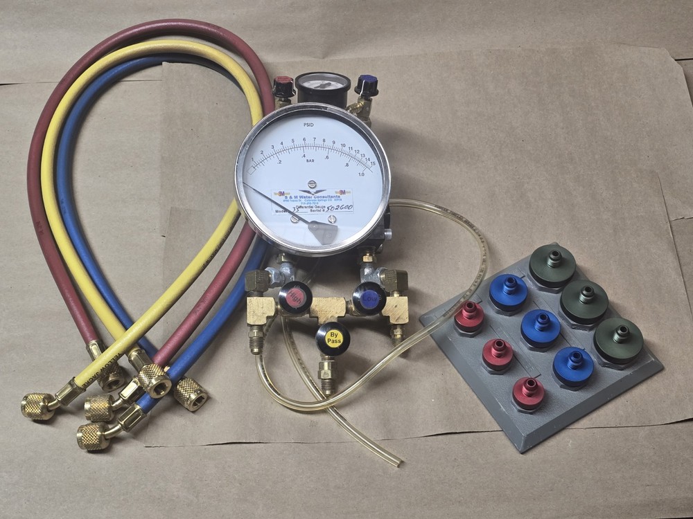 Backflow Test Kit | Comparable to Watts TK-99E   Test Gauge  Kit w/adapters set