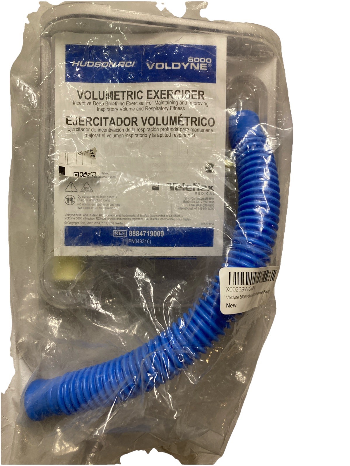 Voldyne 5000 Volumetric Excerciser Incentive Deep Breathing Teleflex New!