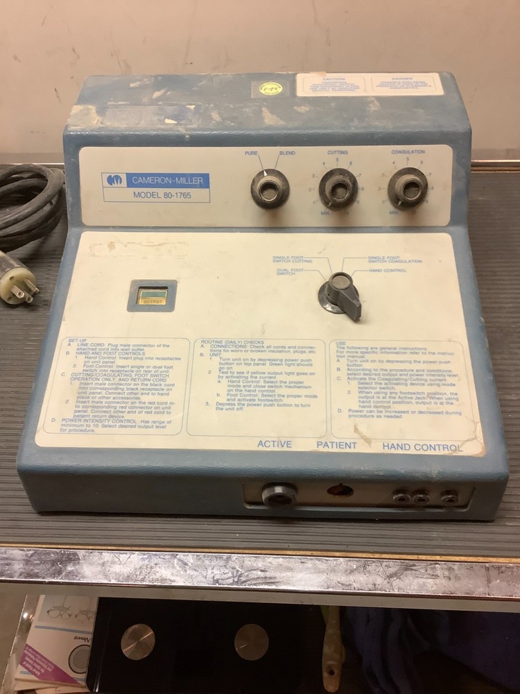 Cameron Miller Model 80-1765 Electro Surgical Unit
