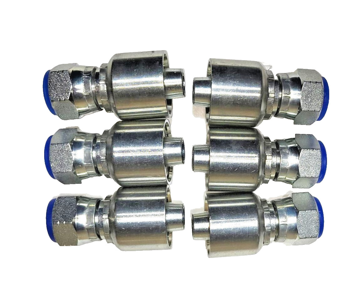 (6) 5/8" Female JIC Hydraulic Hose Fitting  X 5/8" ID Hose - 10643-10-10