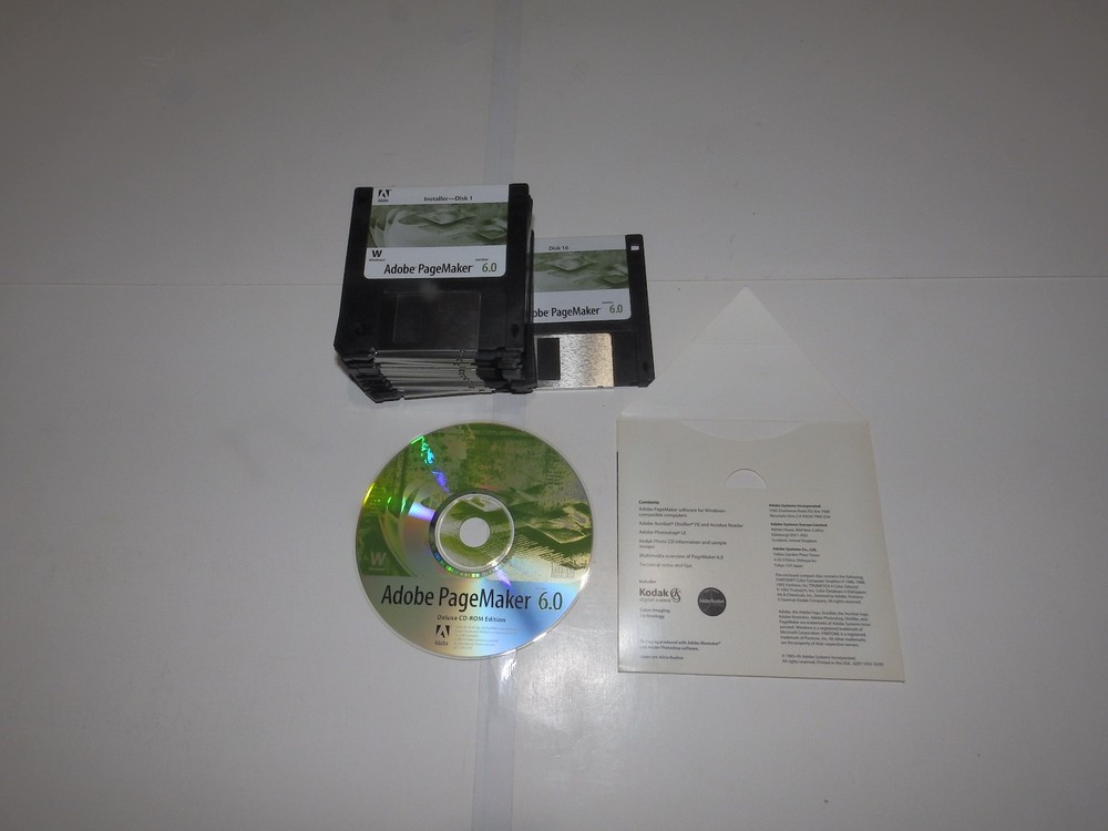 Vintage Software - Adobe PageMaker for Windows v5.0 / 6.0 / 6.5