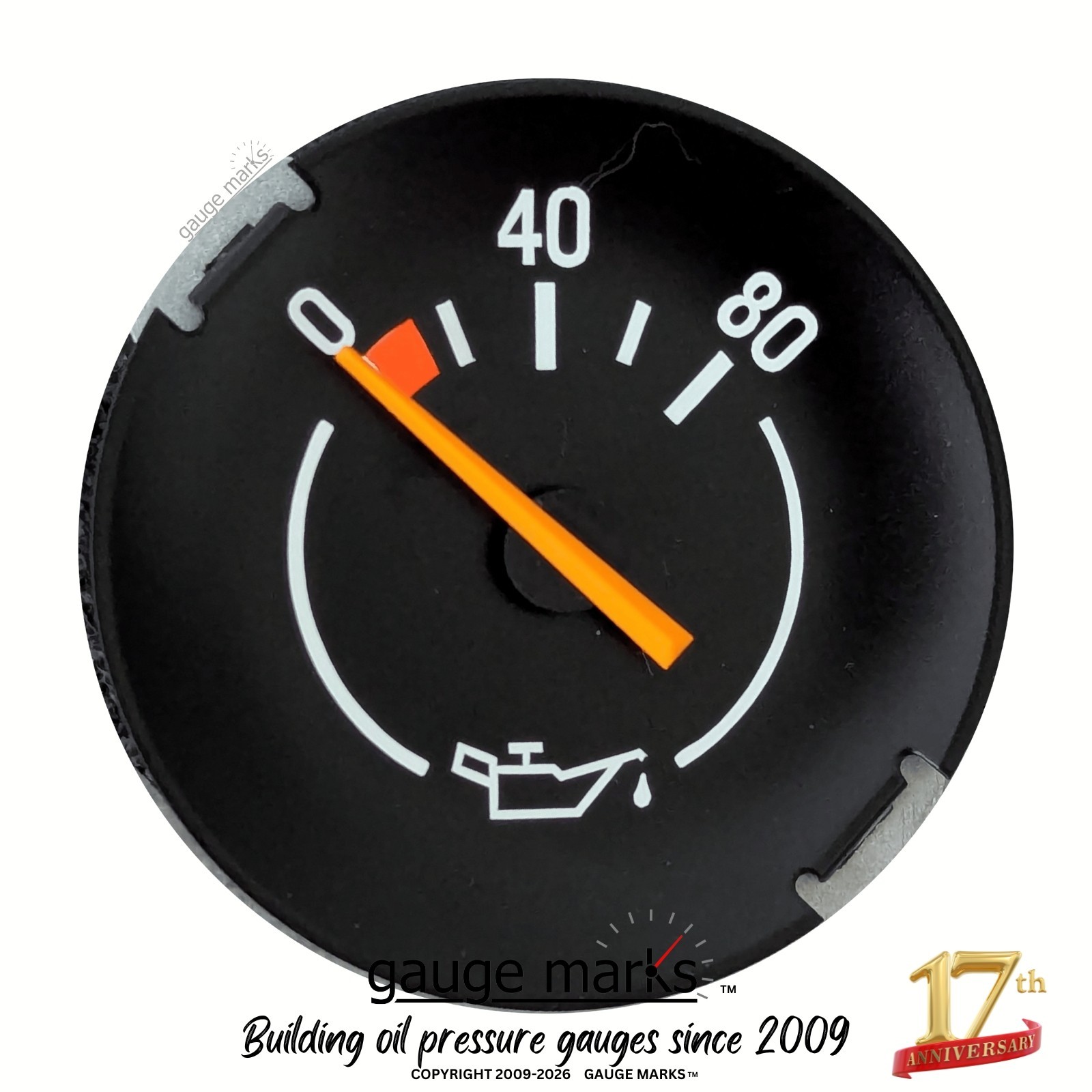 79 80 81 CAMARO OIL PRESSURE GAUGE - fits Gauge Cluster - Clock to OIL Gauge