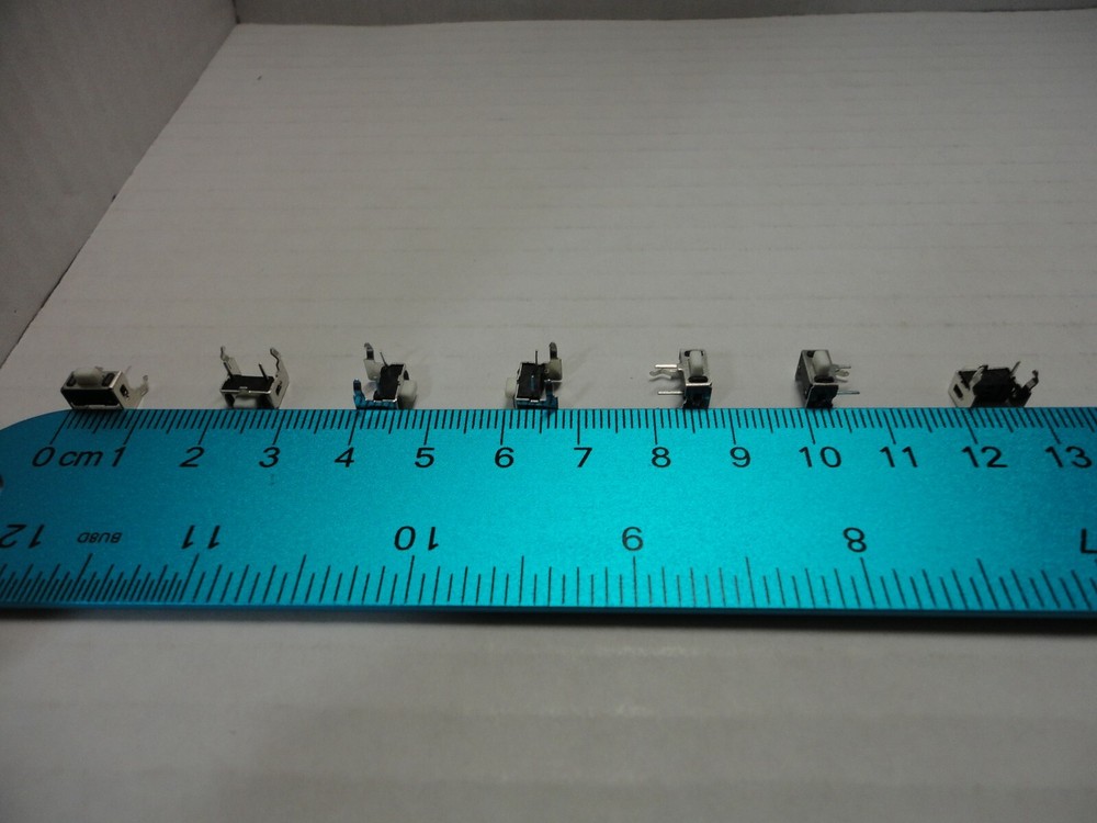 10 Pack Lot Tact Switch 3x6x5mm Bracket Momentary Micro Push Button Switches 90D